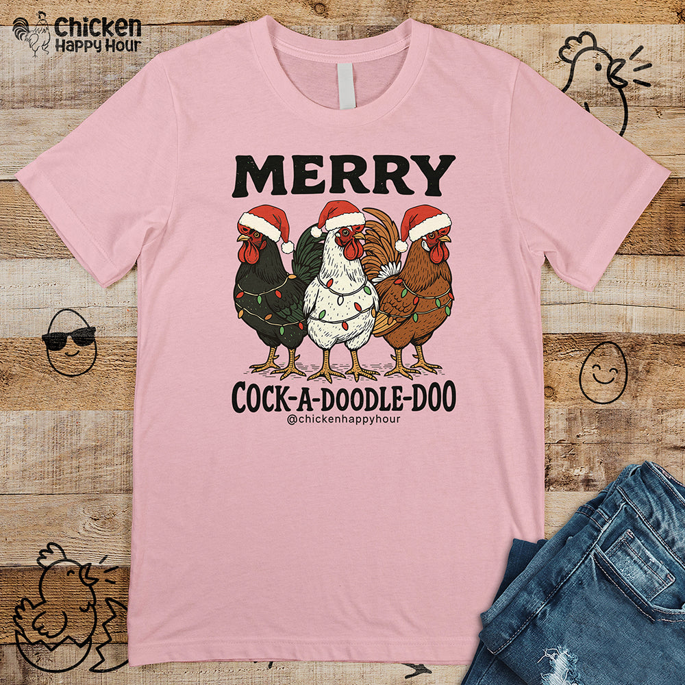 Merry Cock a Doodle Doo Unisex Tee