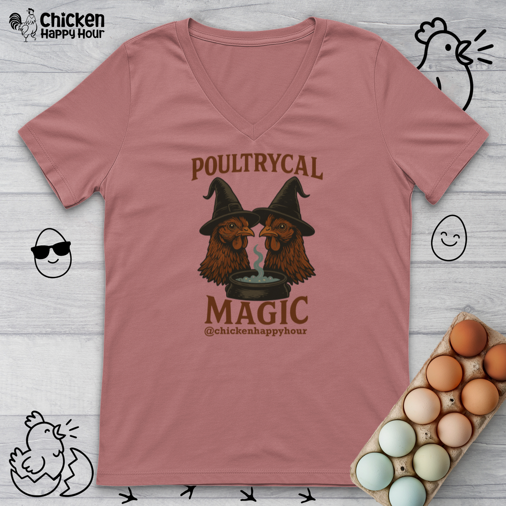 Poultrycal Magic V-Neck Tee