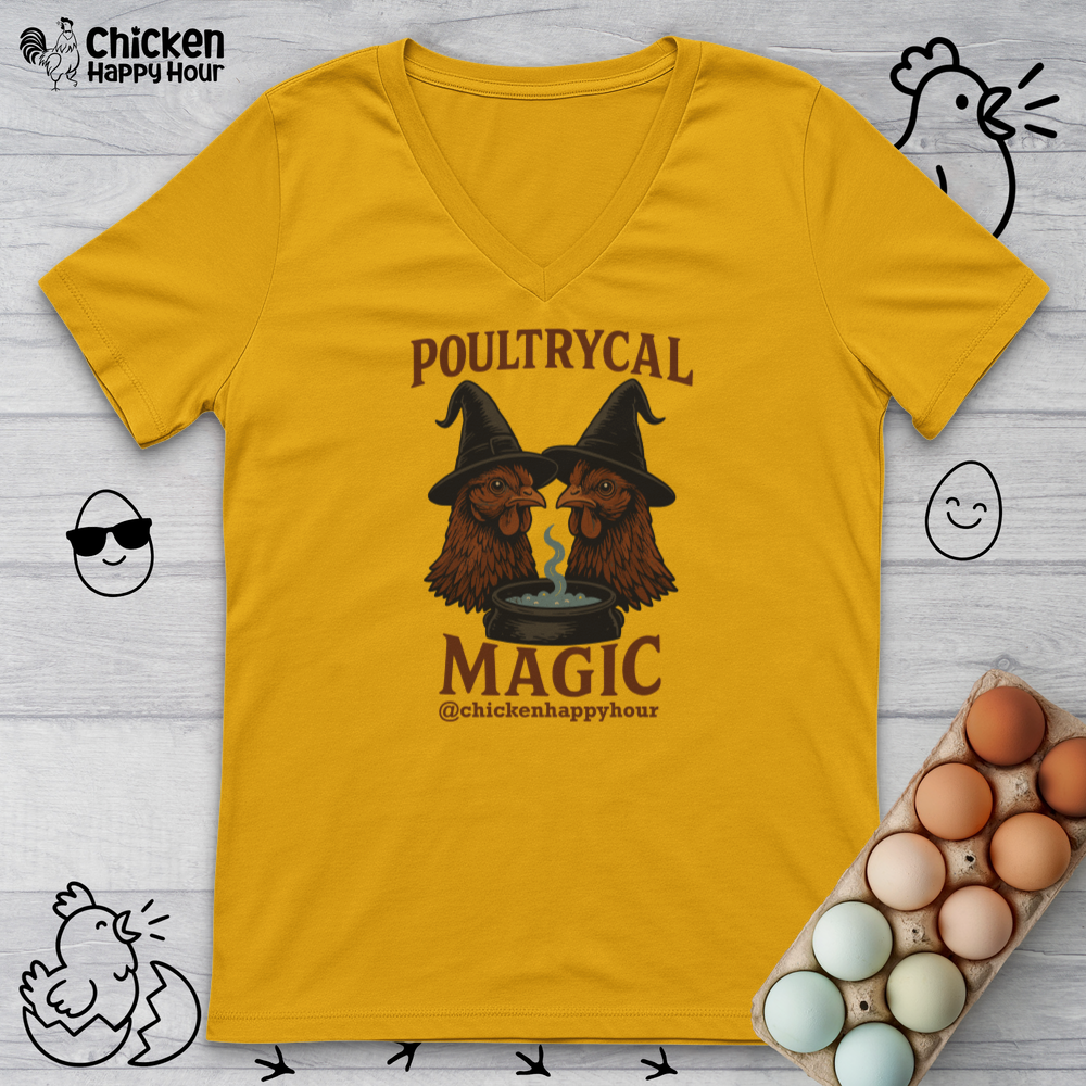 Poultrycal Magic V-Neck Tee