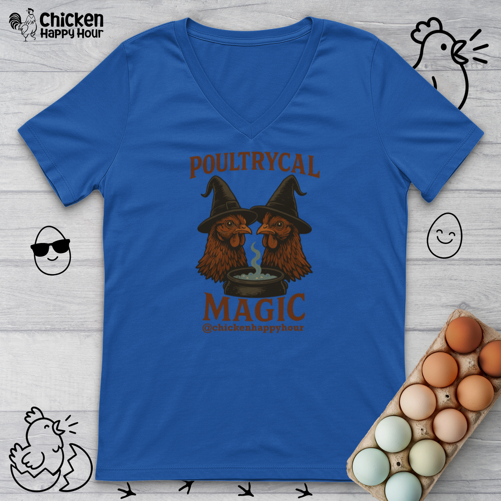 Poultrycal Magic V-Neck Tee