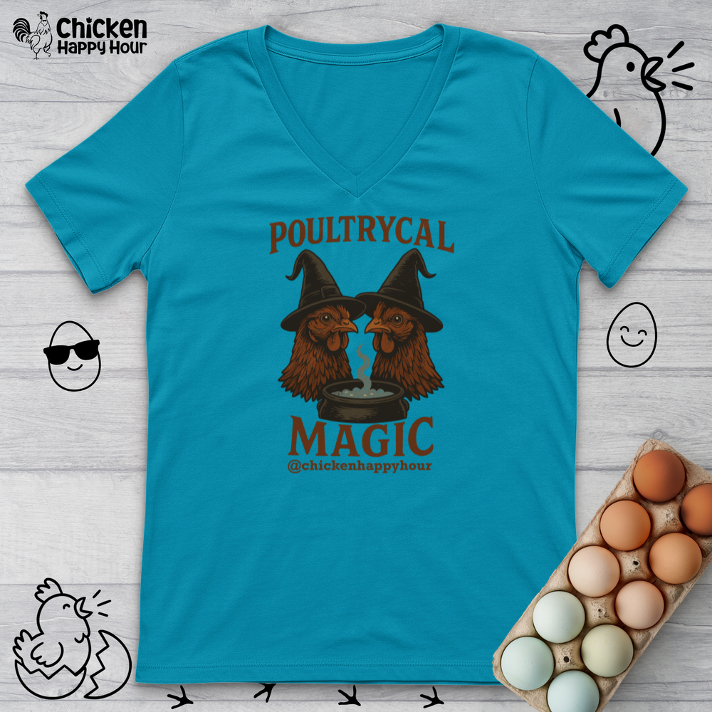 Poultrycal Magic V-Neck Tee