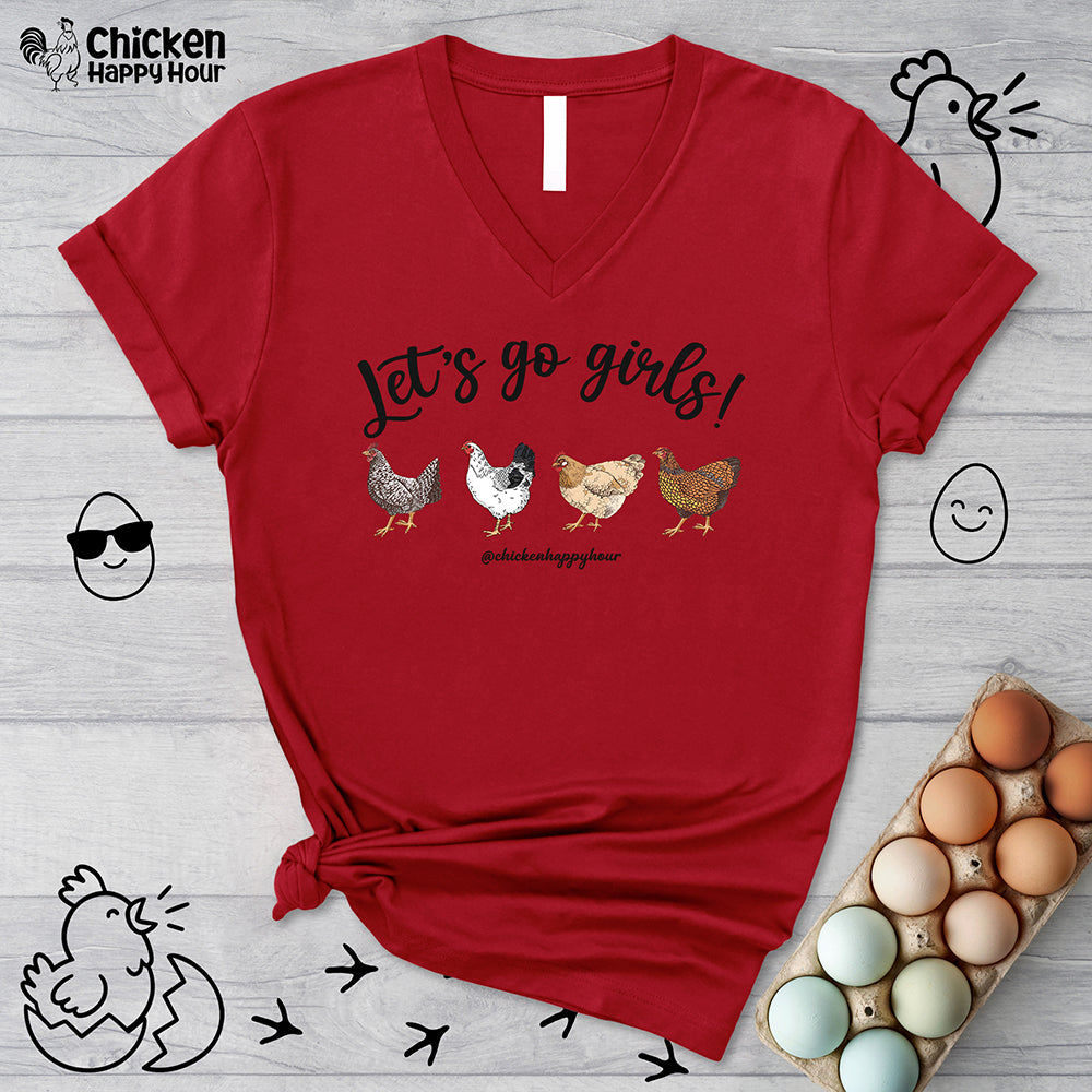 Let's Go Girls 2 V-Neck Tee