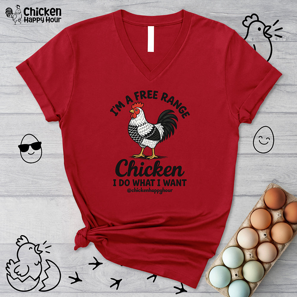 I'm A Free Range V-Neck Tee