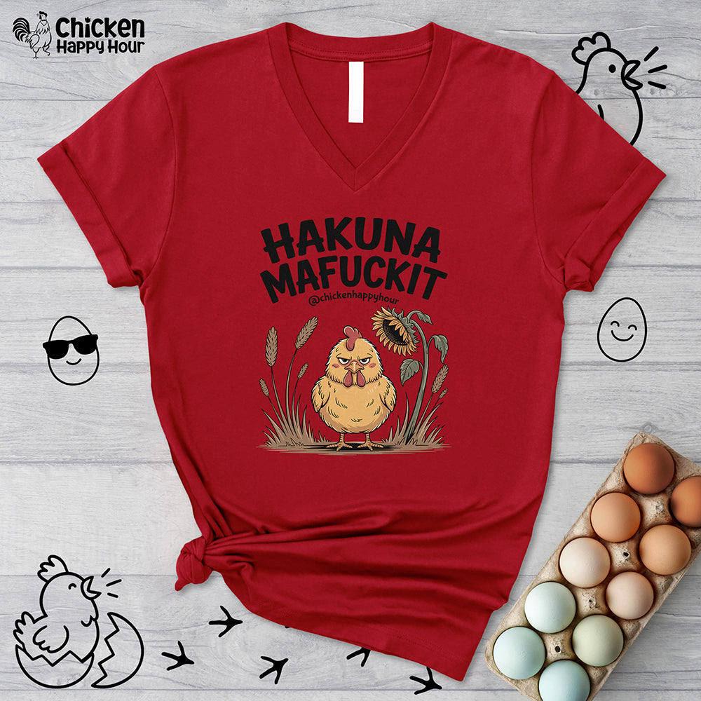 Hakuna Mafuckit V-Neck Tee