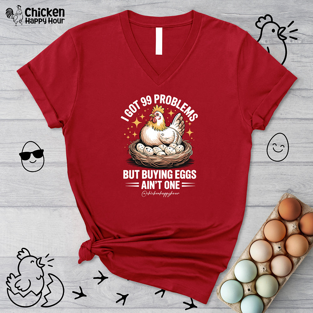 Buying Eggs V-Neck Tee