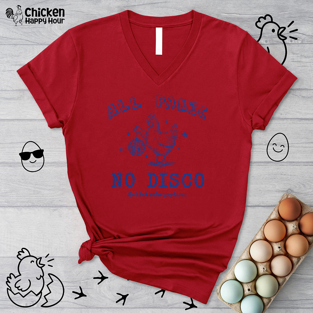All Panic No Disco V-Neck Tee