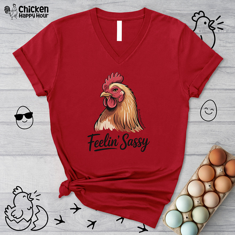 Feelin' Sassy V-Neck Tee