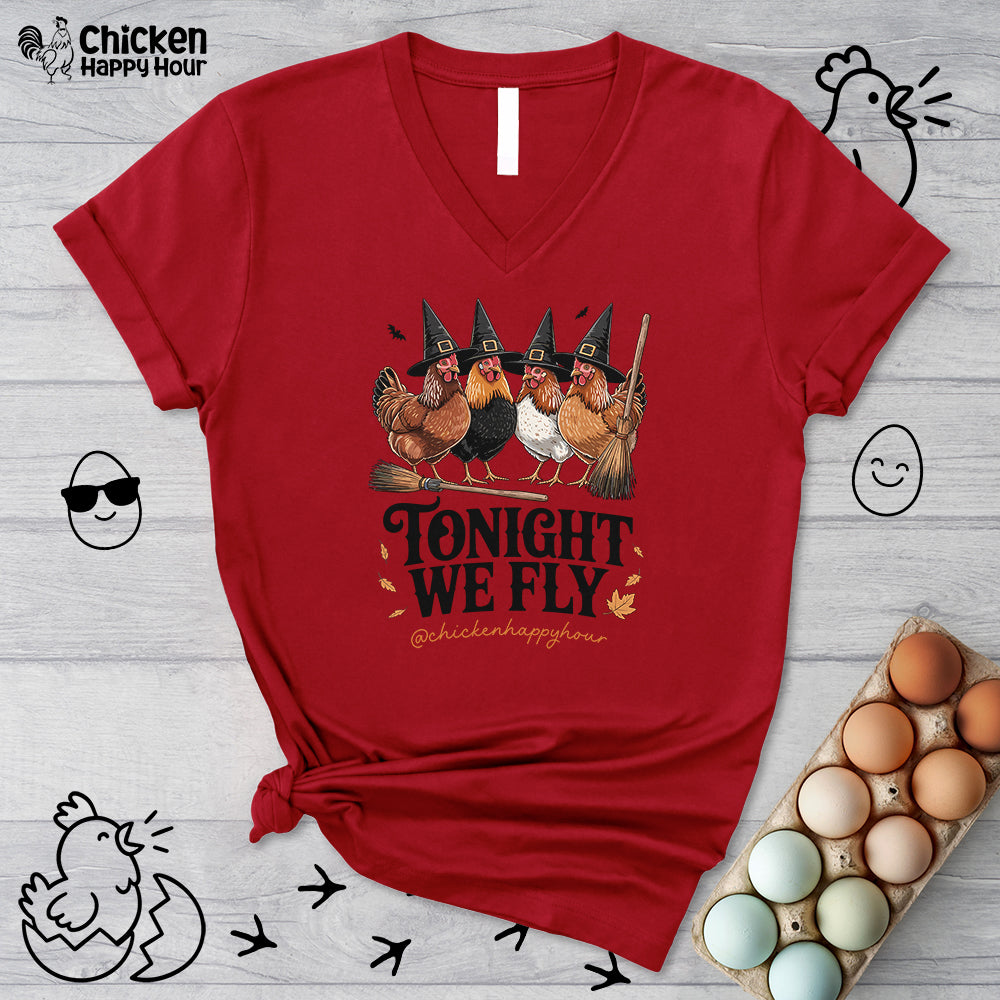 Tonight We Fly V-Neck Tee