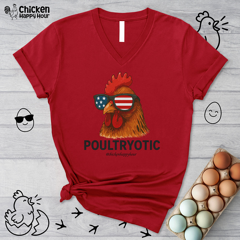 Poultryotic V-Neck Tee