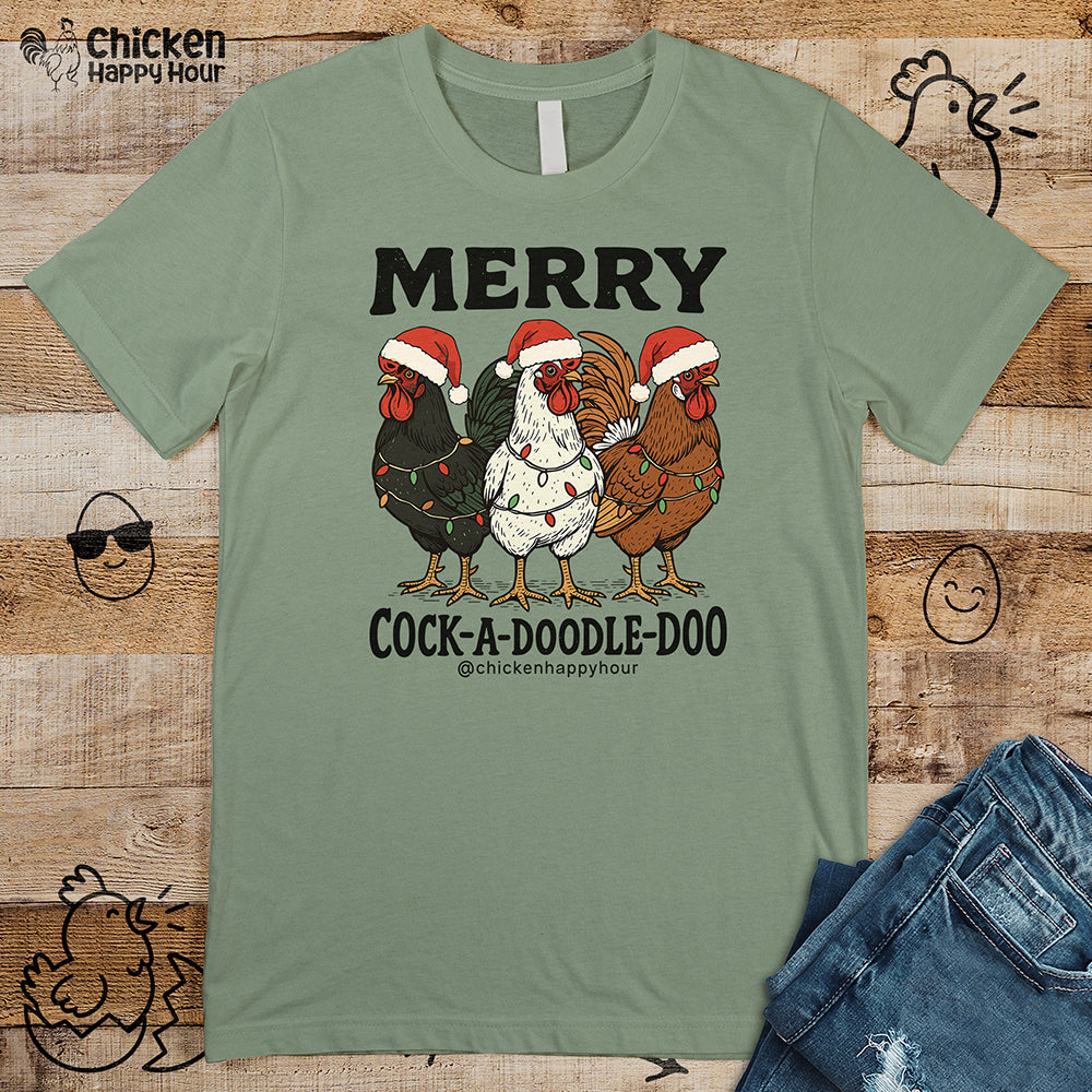 Merry Cock a Doodle Doo Unisex Tee
