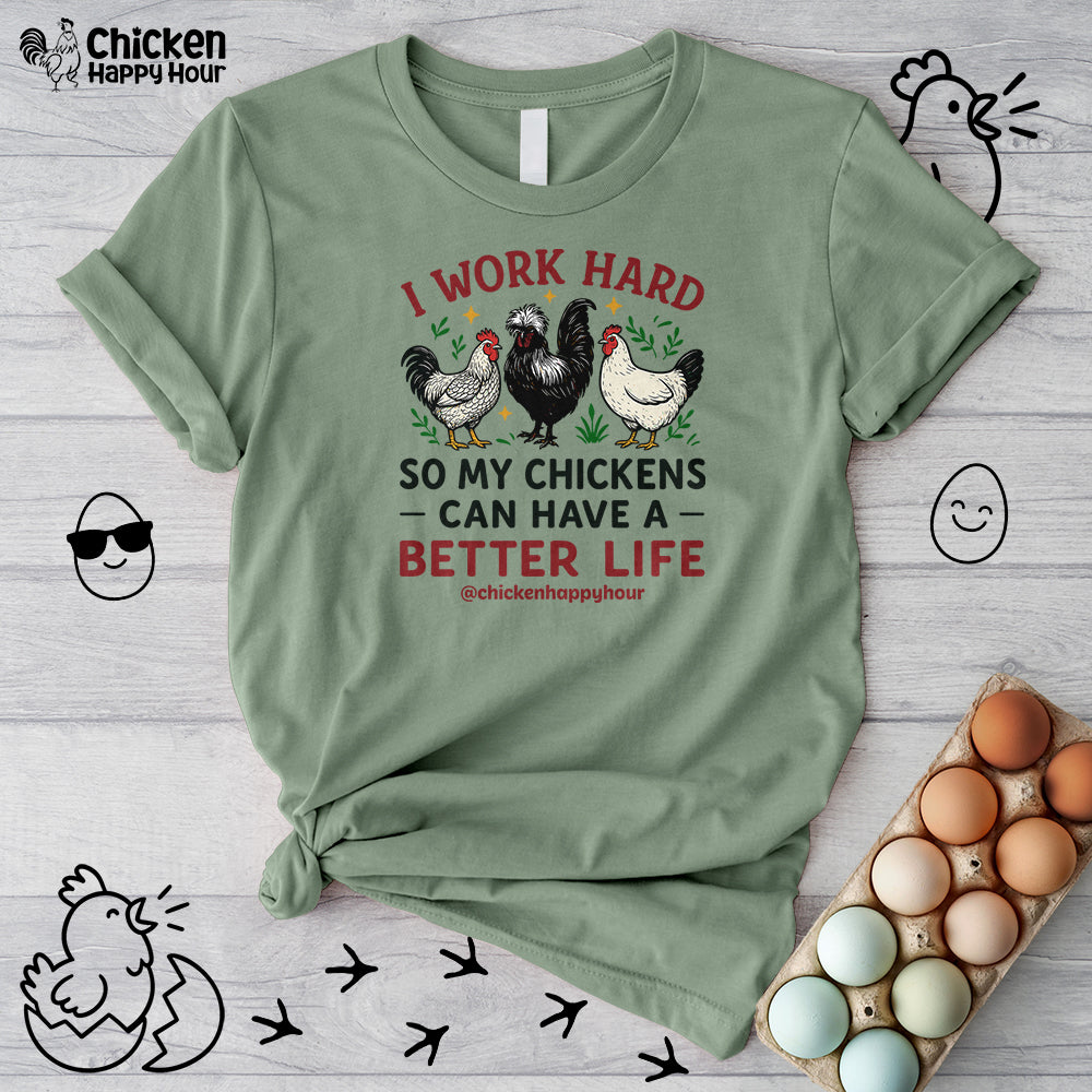 I Work Hard Unisex Tee