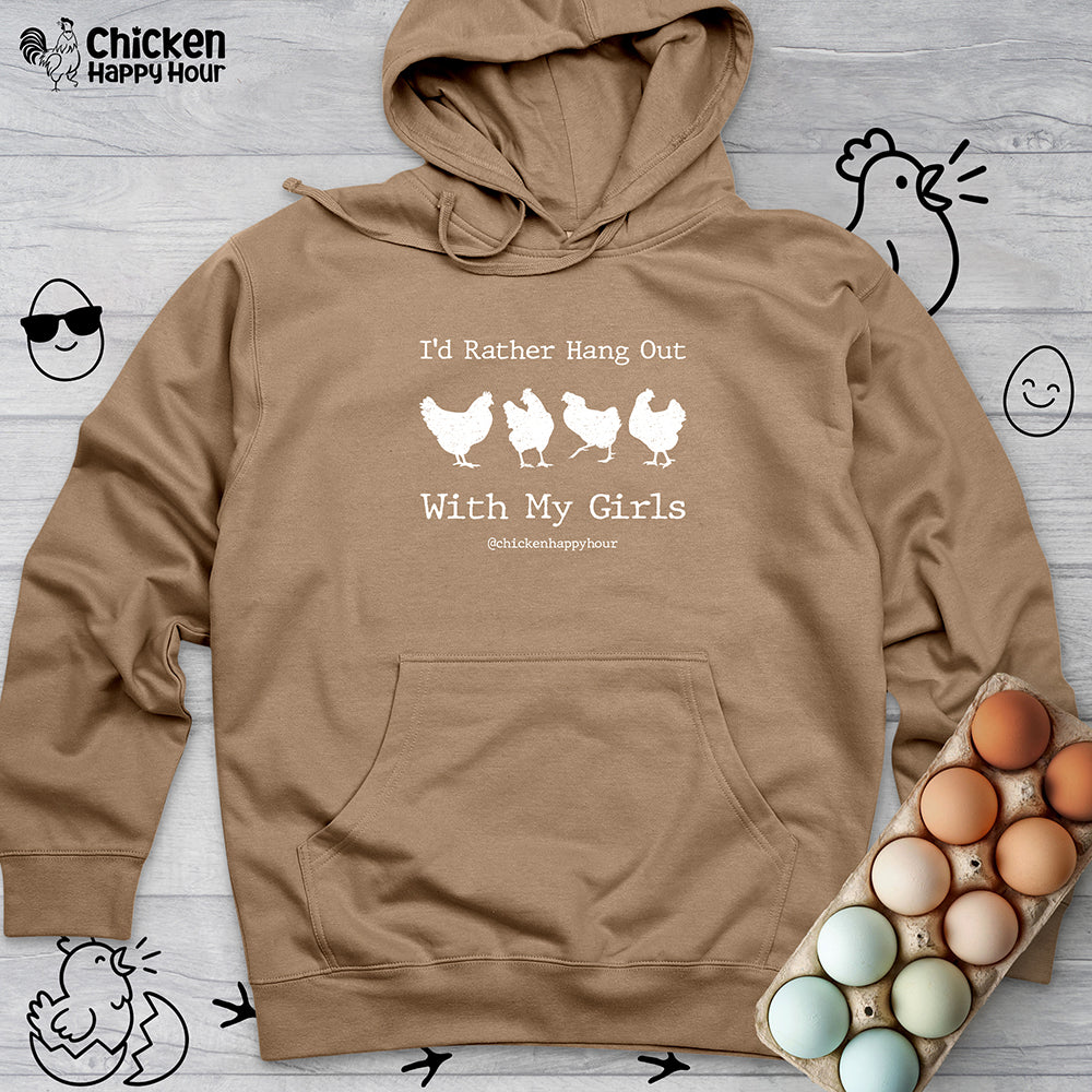 I'd Rather Hang Out Hooded Sweatshirt