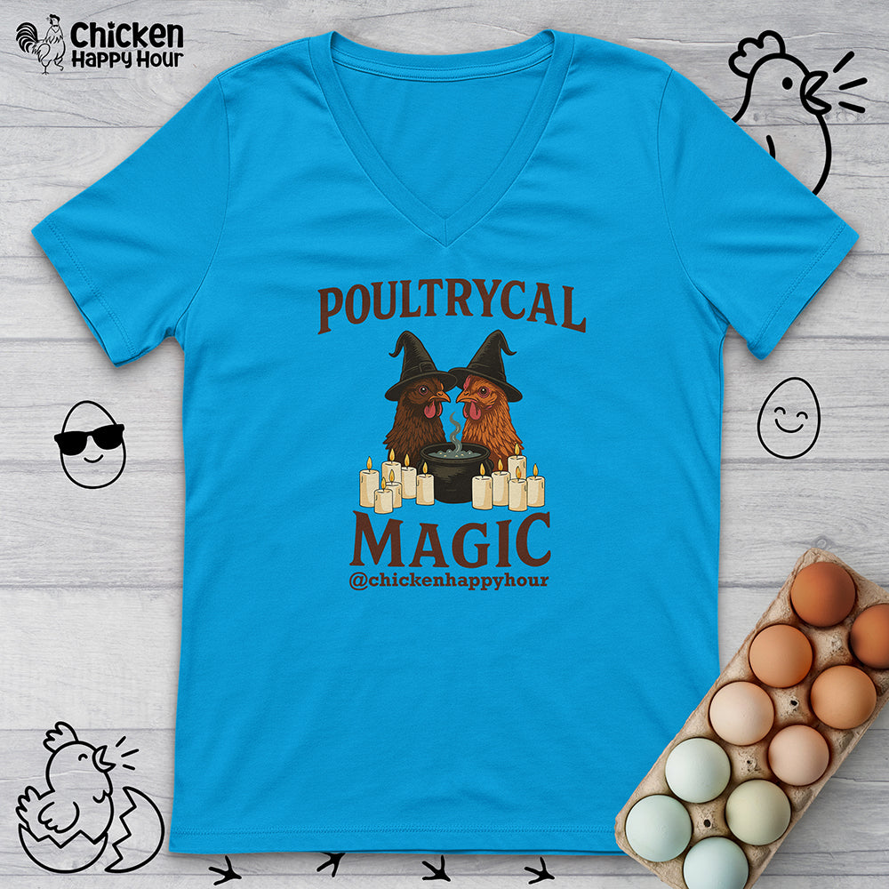 Poultrycal Magic V-Neck Tee