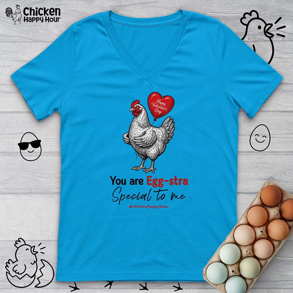 You Are Egg-Stra Special to Me V-Neck Tee