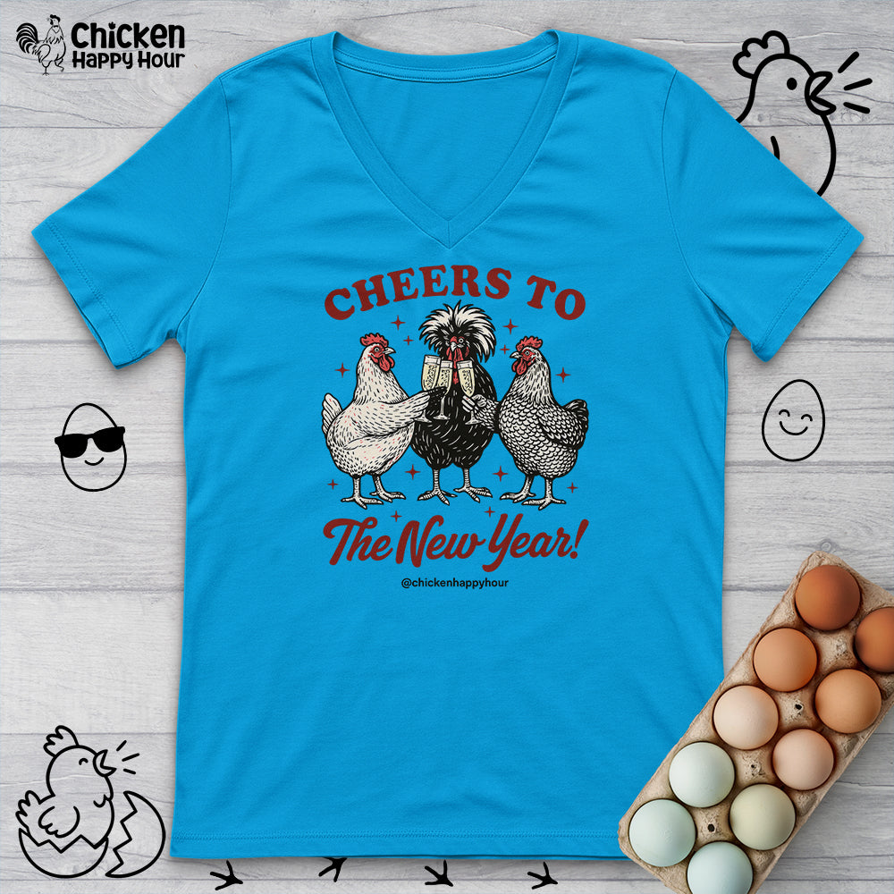 Cheers to The New Year V-Neck Tee