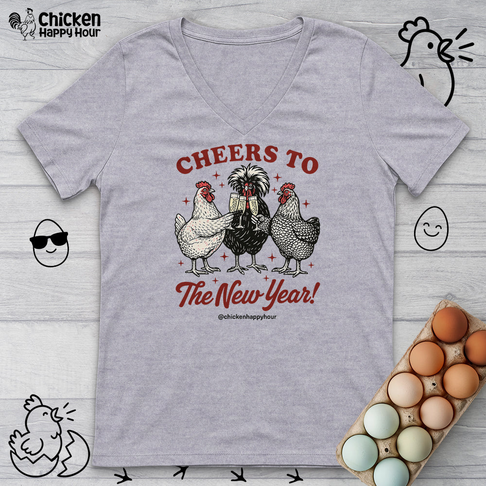 Cheers to The New Year V-Neck Tee