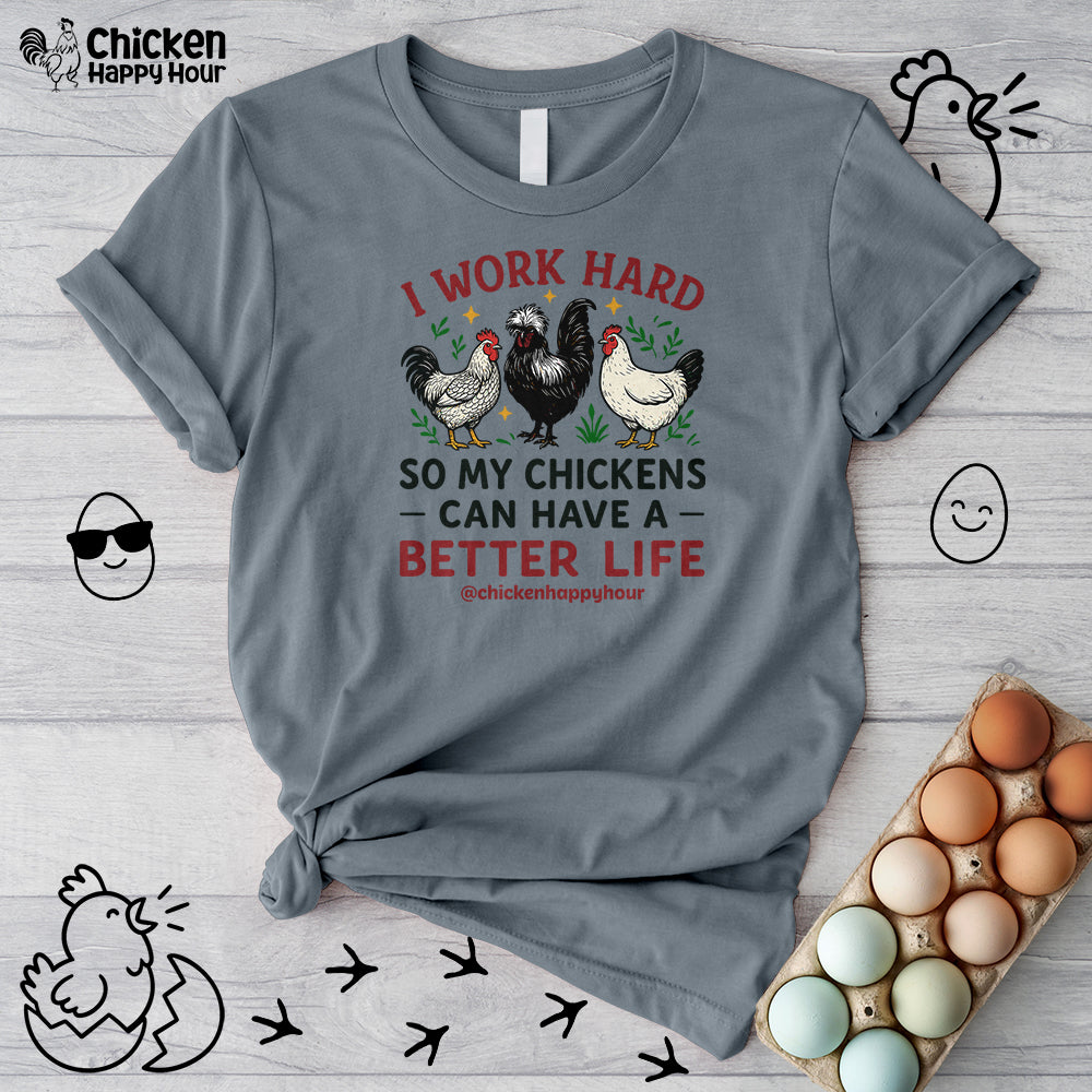 I Work Hard Unisex Tee
