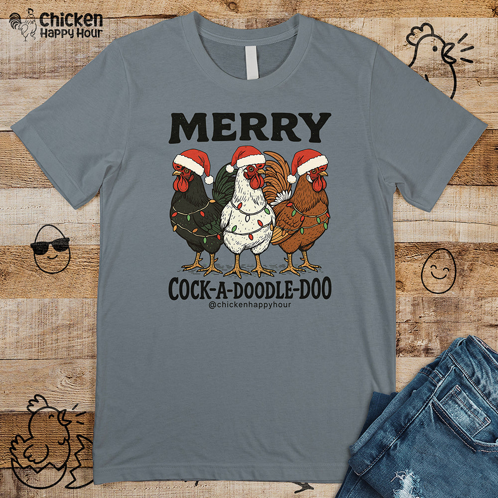 Merry Cock a Doodle Doo Unisex Tee