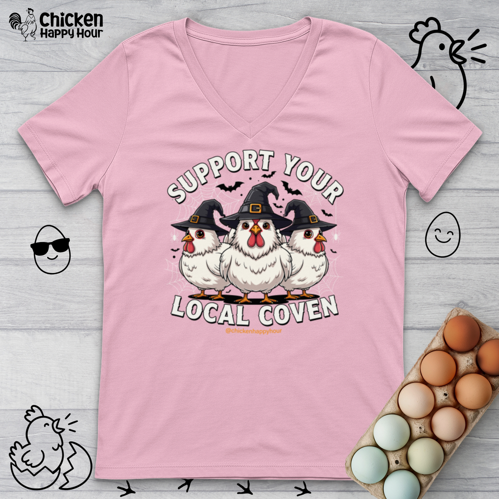 Support Your Local Coven V-Neck Tee