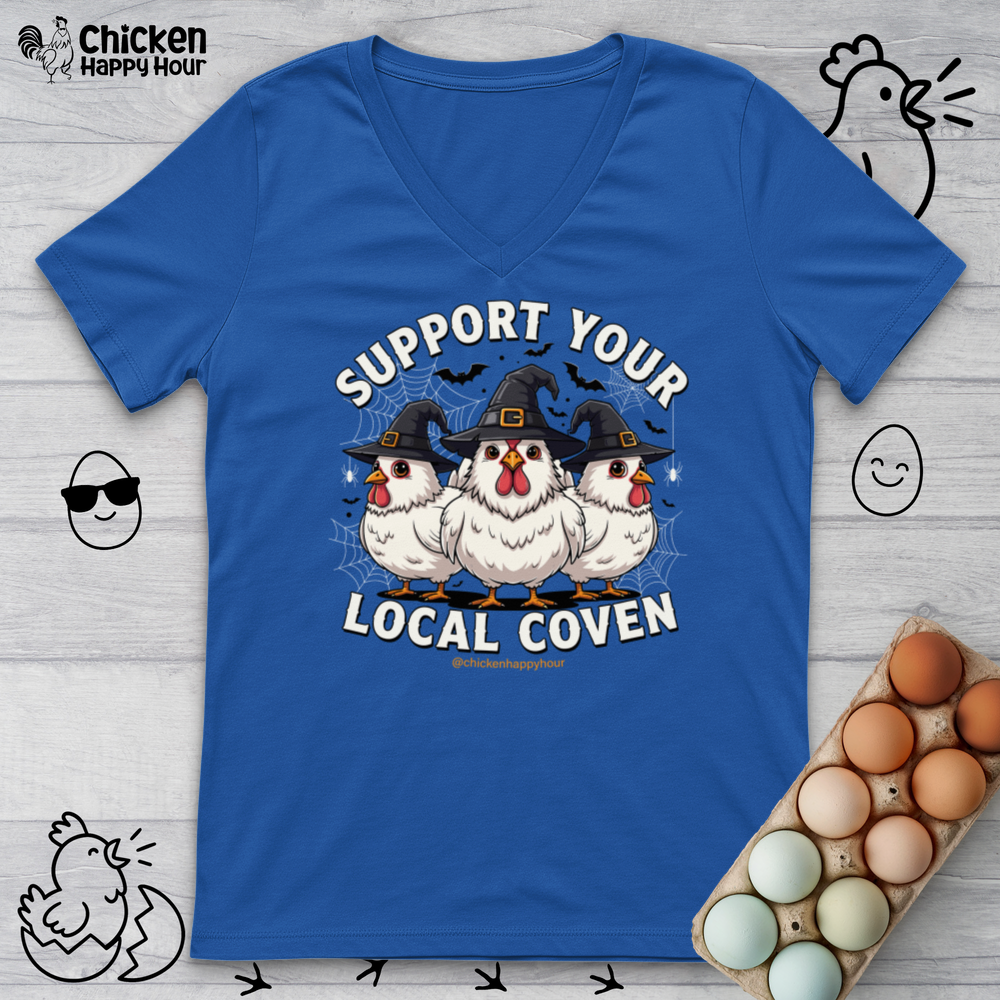 Support Your Local Coven V-Neck Tee