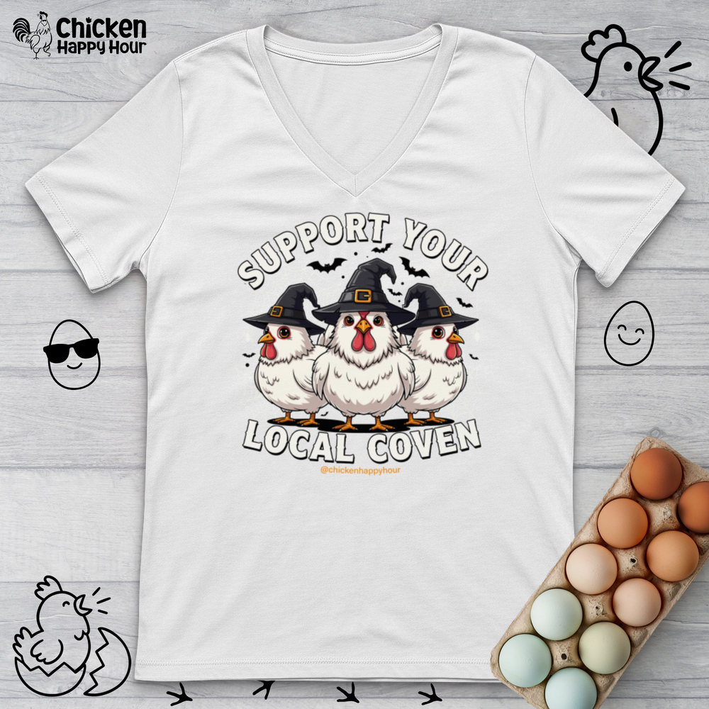 Support Your Local Coven V-Neck Tee