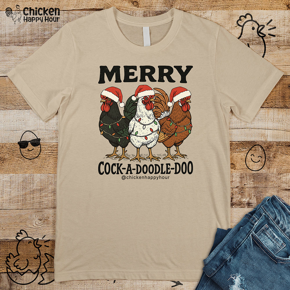 Merry Cock a Doodle Doo Unisex Tee