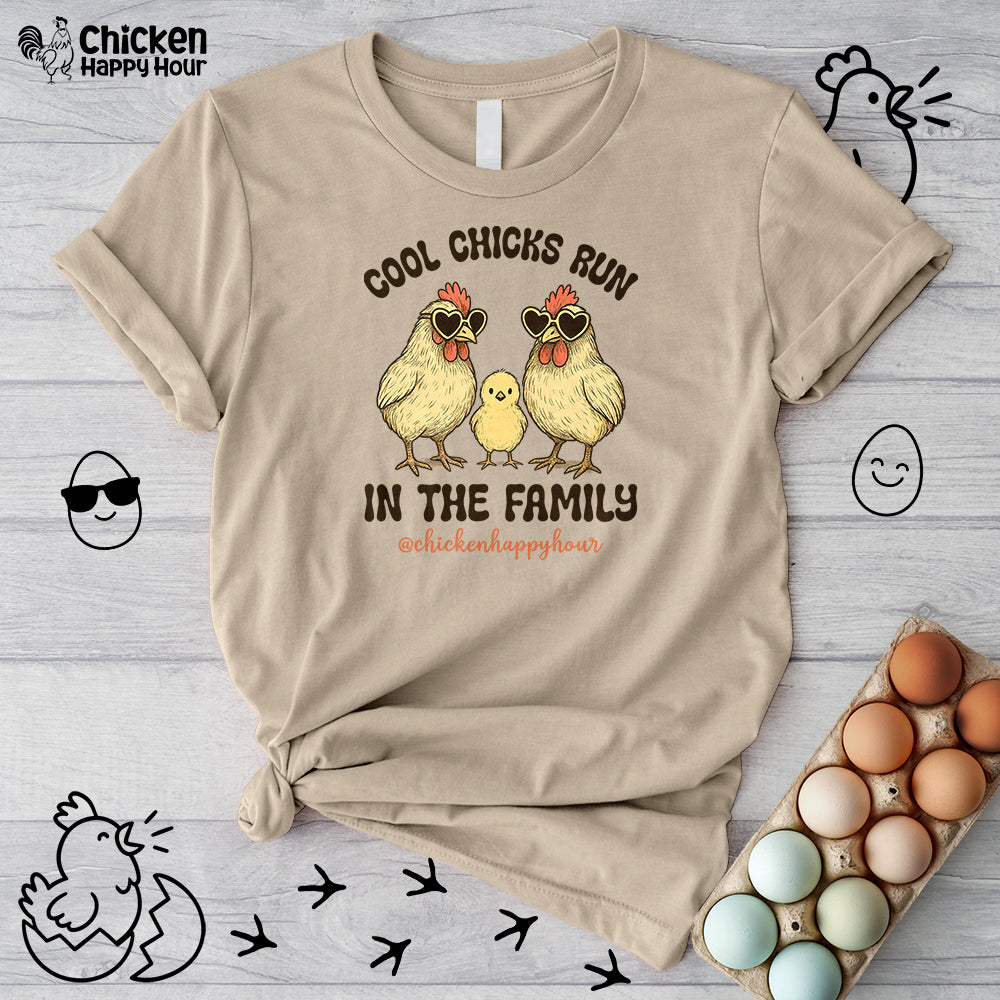 Cool Chicks Run in the Family Unisex Tee