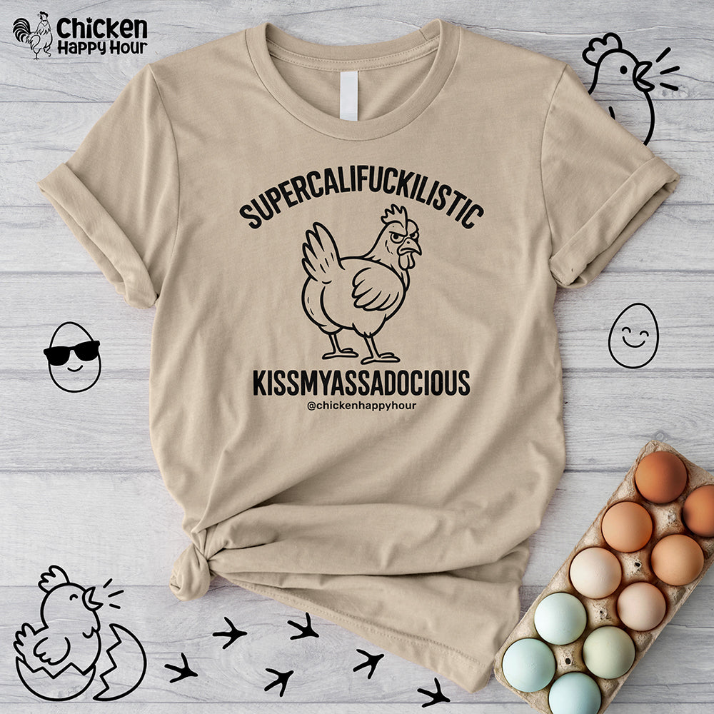 Supercalifuckilistic Kissmyassadocious Black Unisex Tee