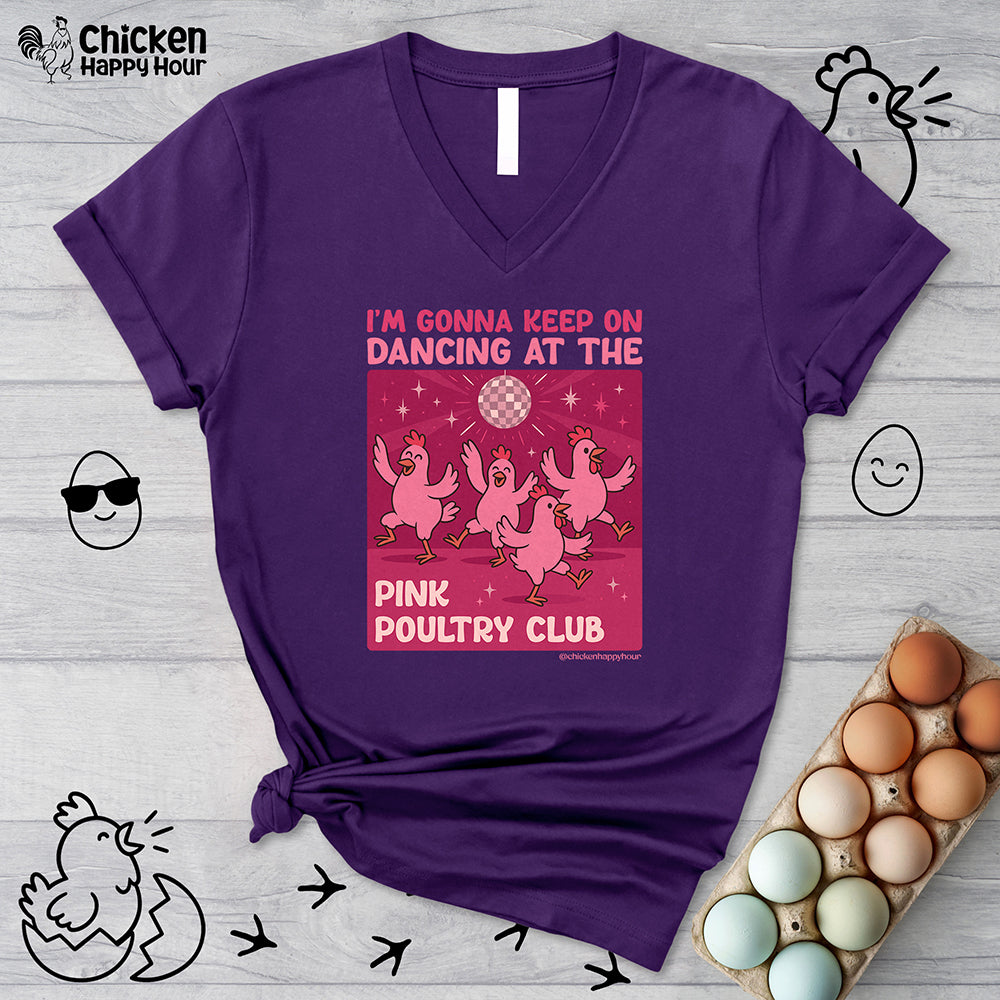 The Pink Poultry Club V-Neck Tee