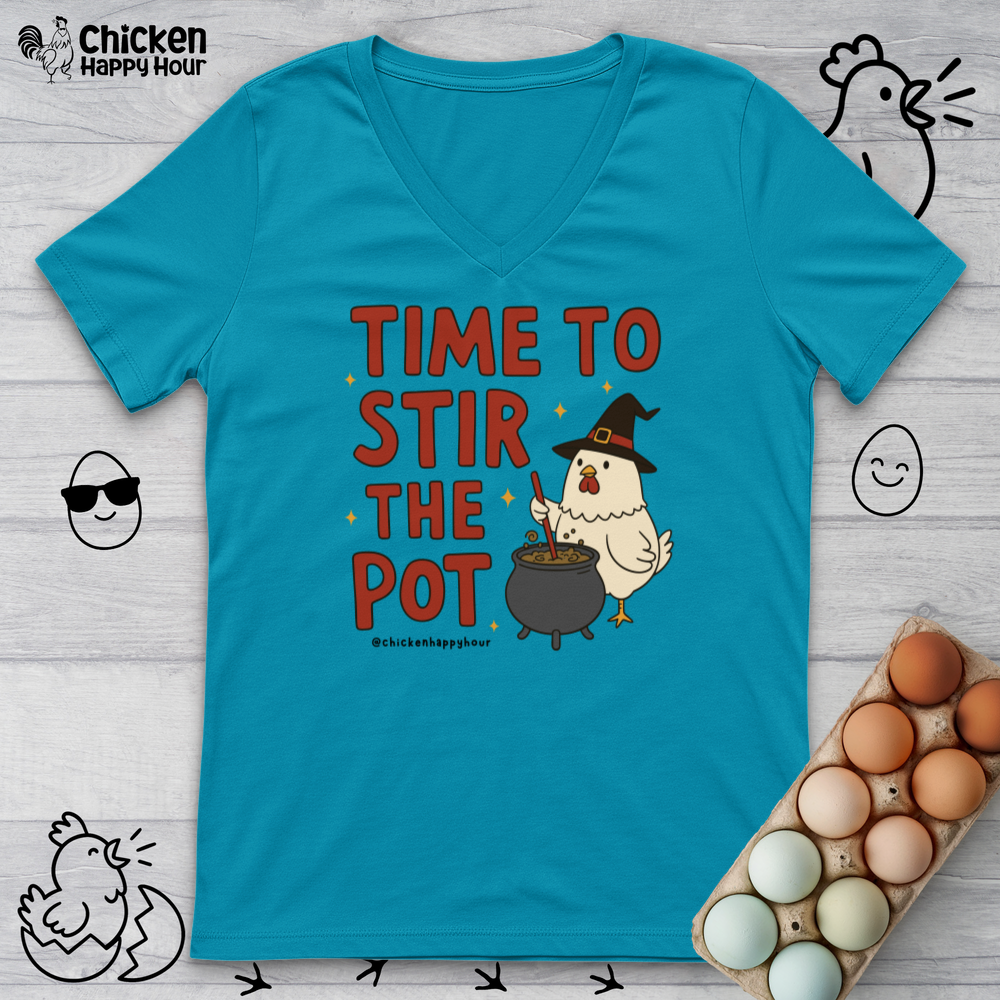 Time To Stir the Pot V-Neck Tee