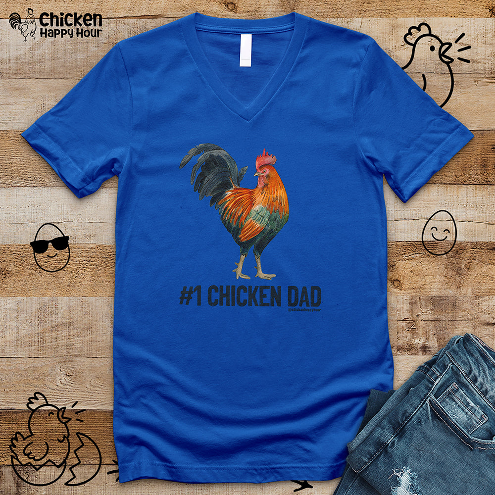 Chicken Dad V-Neck Tee