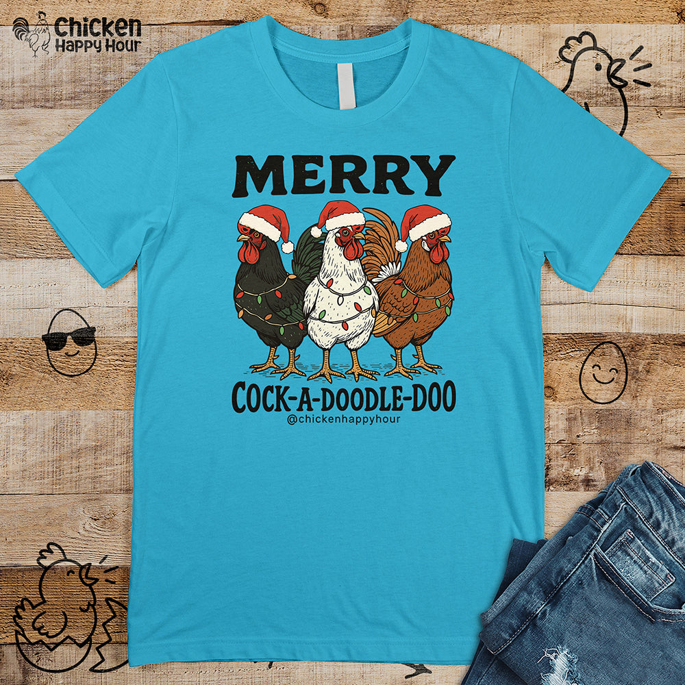 Merry Cock a Doodle Doo Unisex Tee