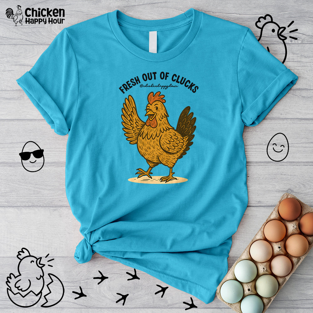 FRESH OUT OF CLUCKS Unisex Tee