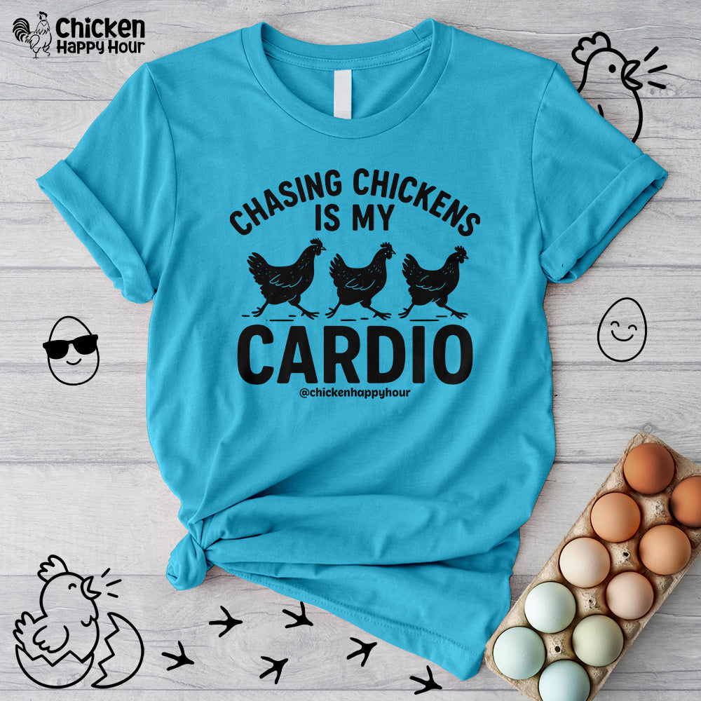 Chasing Chickens is My Cardio Unisex Tee