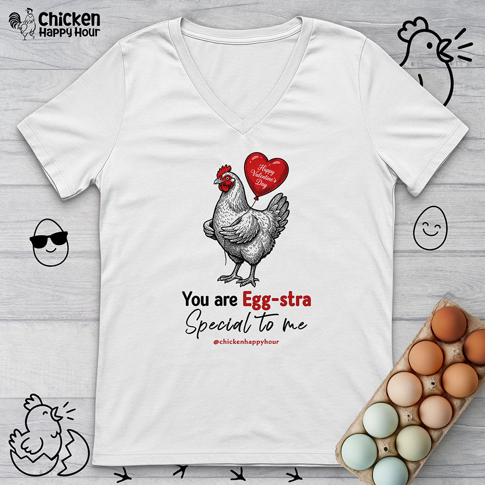 You Are Egg-Stra Special to Me V-Neck Tee