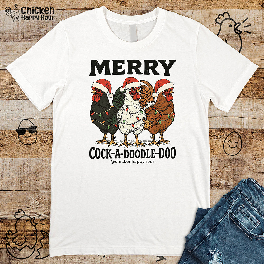 Merry Cock a Doodle Doo Unisex Tee