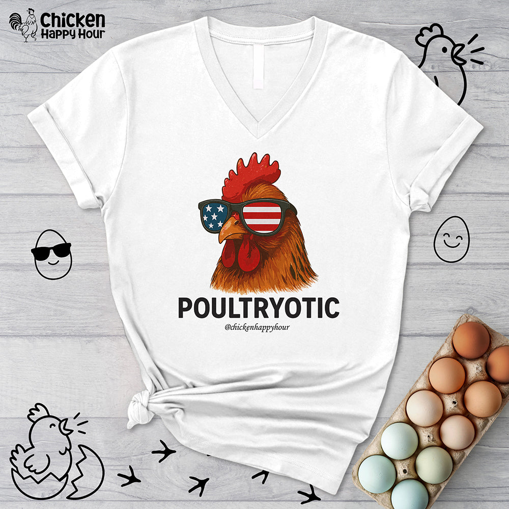 Poultryotic V-Neck Tee