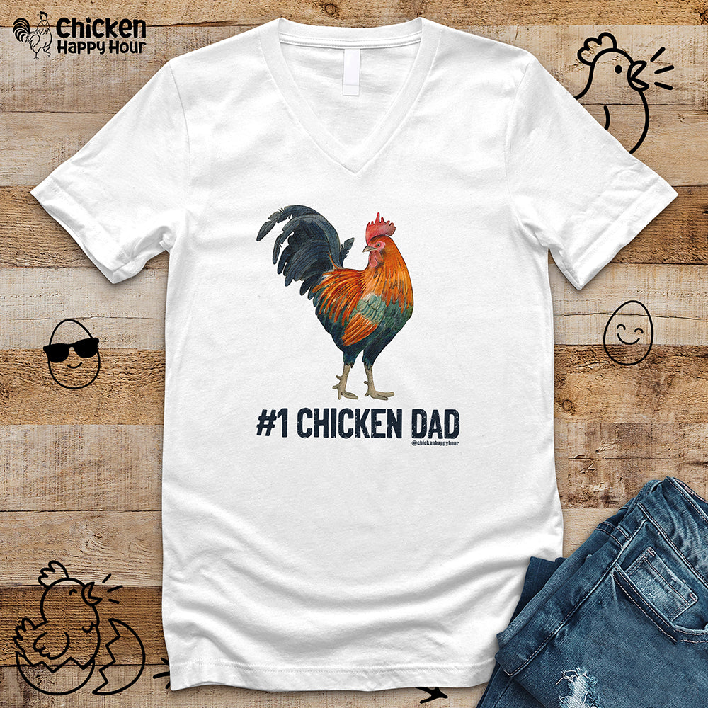 Chicken Dad V-Neck Tee