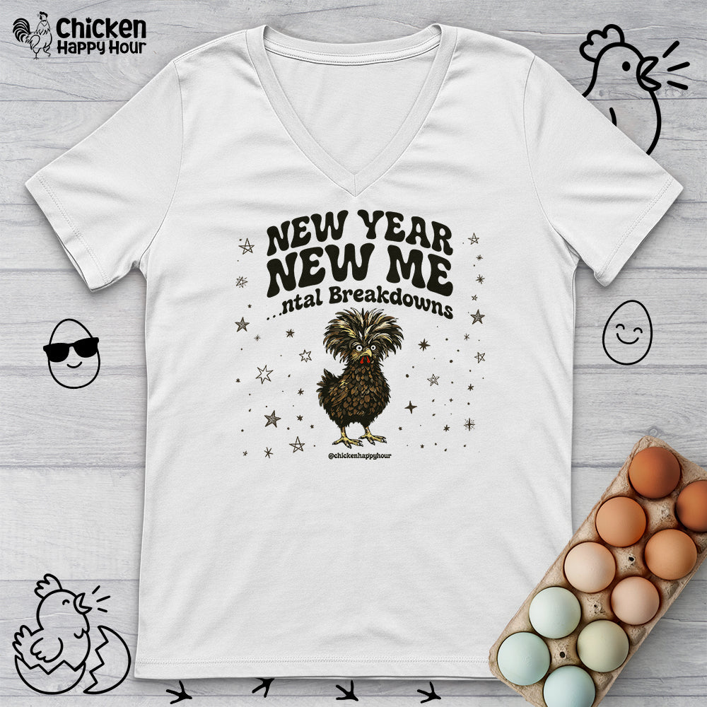 New Year New Me V-Neck Tee