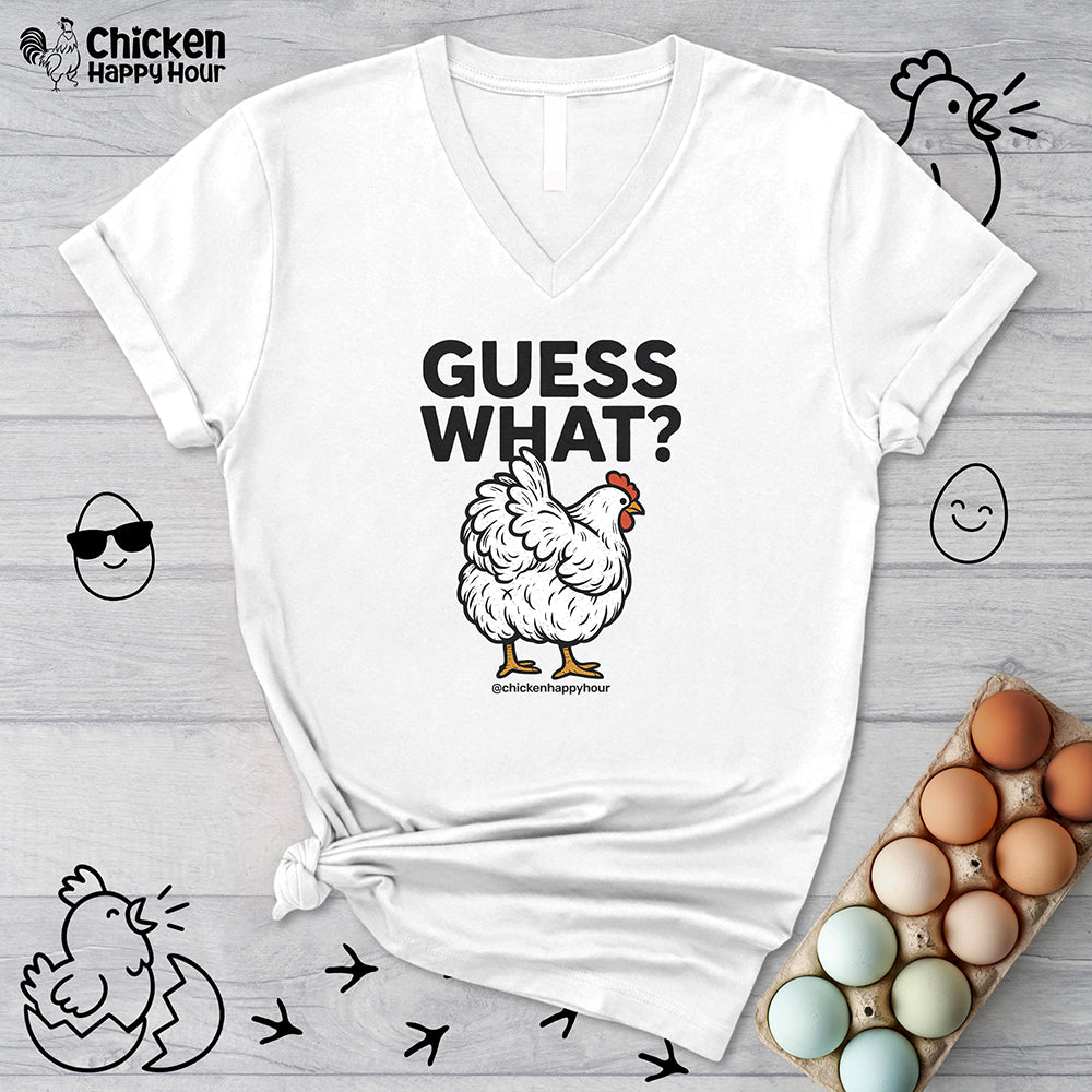 Guess What V-Neck Tee