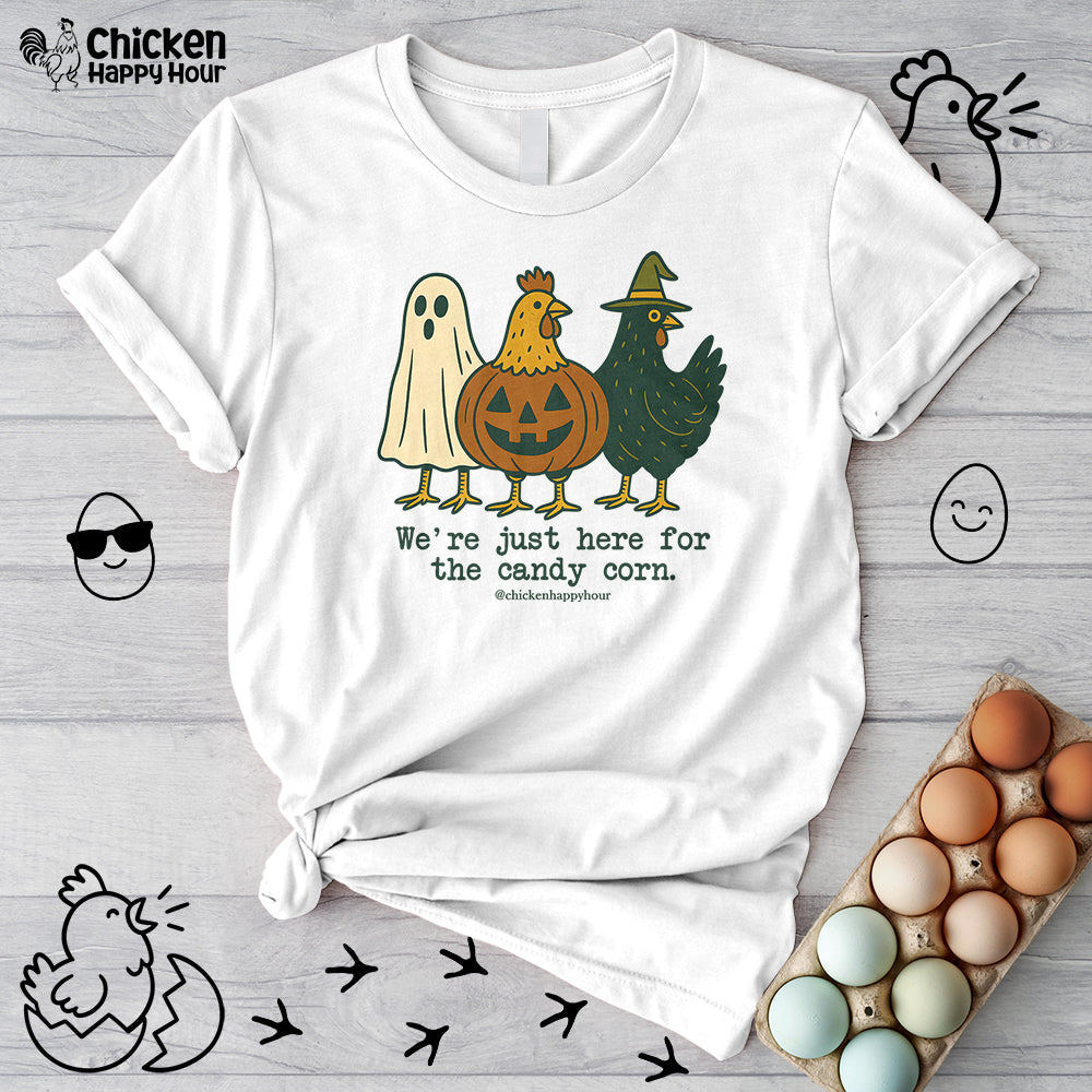 We're Just Here For the Candy Corn Unisex Tee