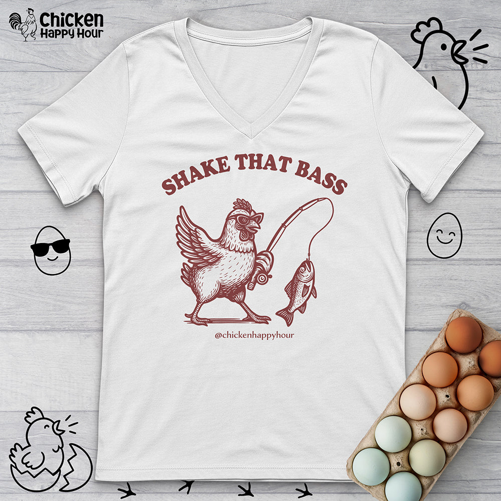 Shake That Bass V-Neck Tee