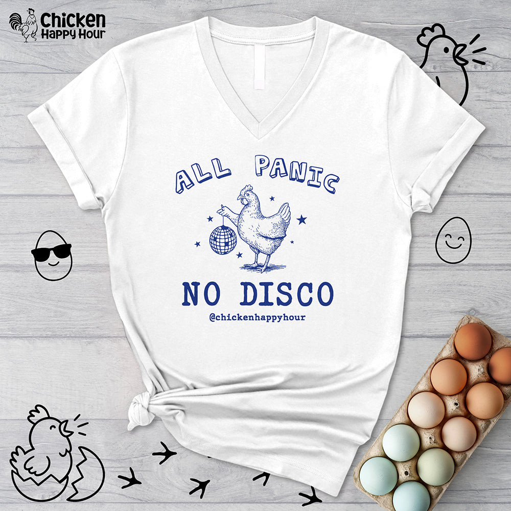 All Panic No Disco V-Neck Tee