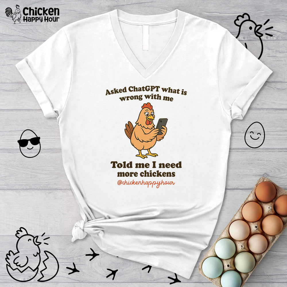 Asked CHATGPT What is Wrong V-Neck Tee