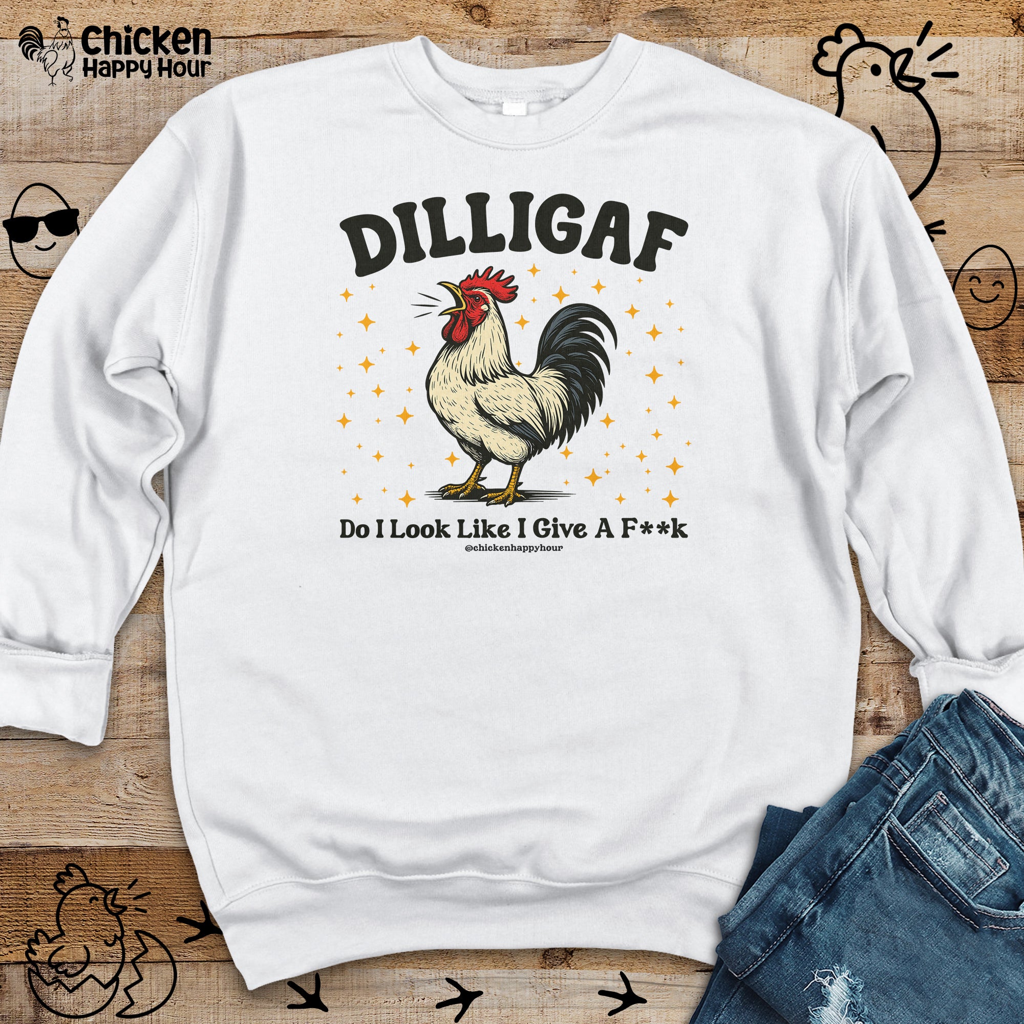 Dilligaf Do I Look Like I Give a Fk Crewneck