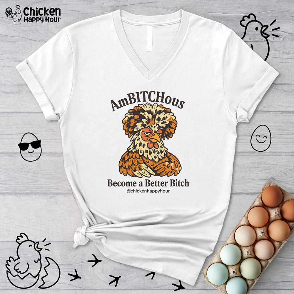 AmBITCHous V-Neck Tee