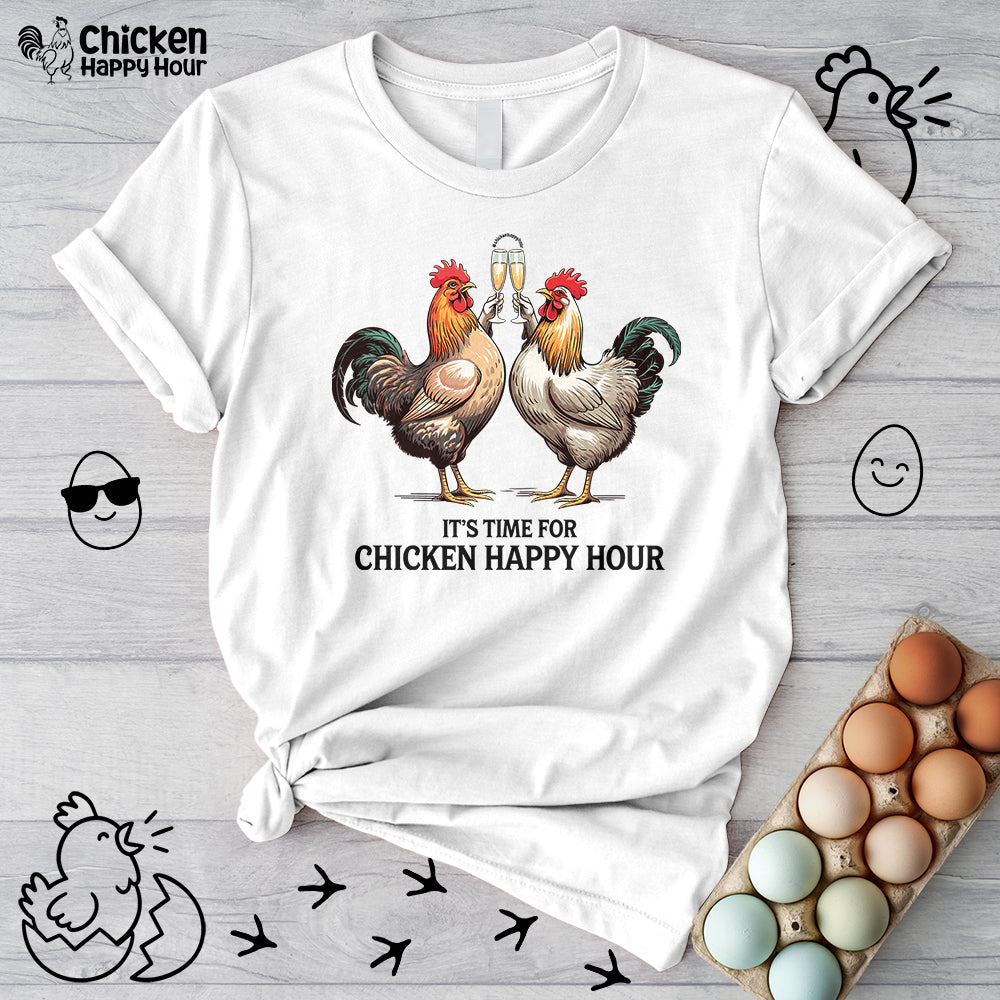 It’s Time For Chicken Happy Hour Unisex Tee