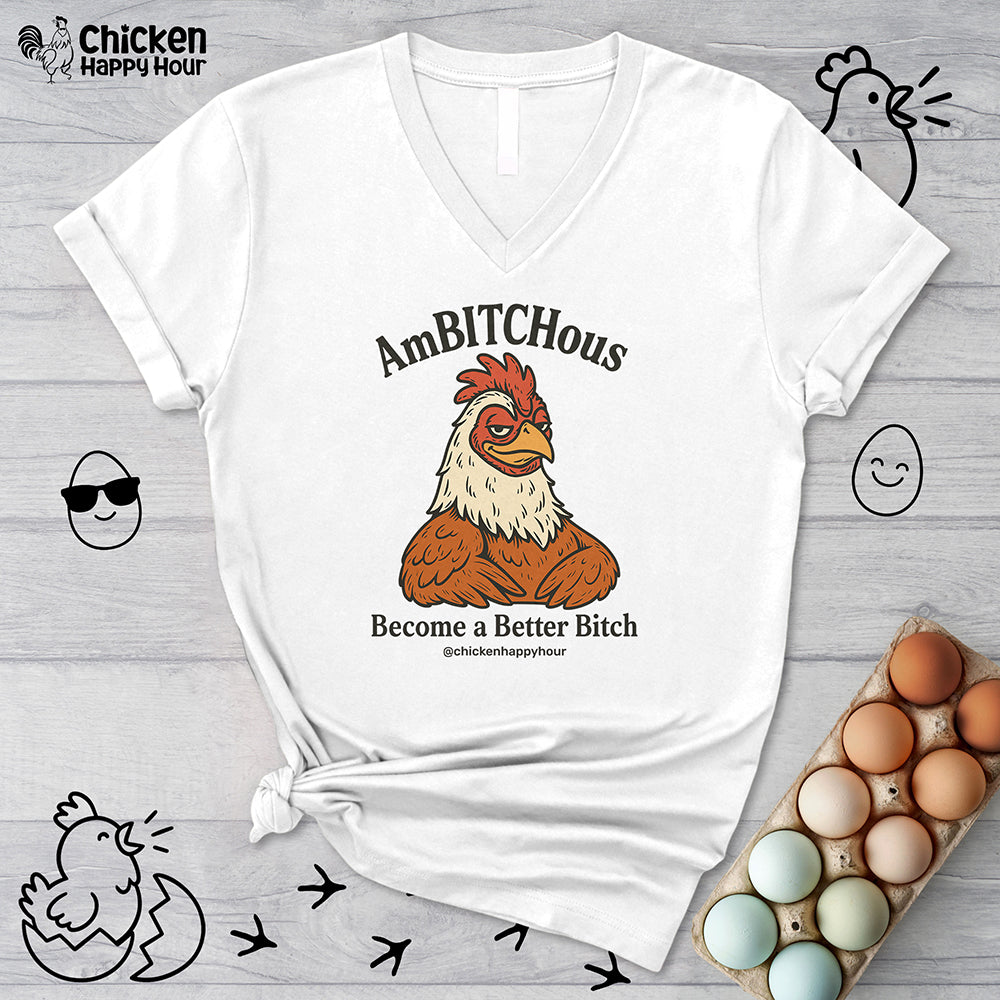 AmBITCHous V-Neck Tee