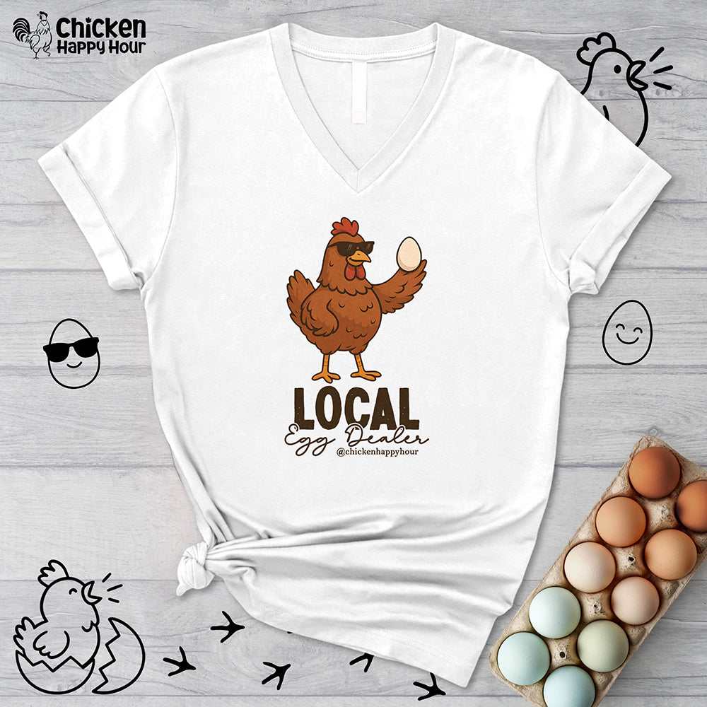 Local Egg Dealer V-Neck Tee