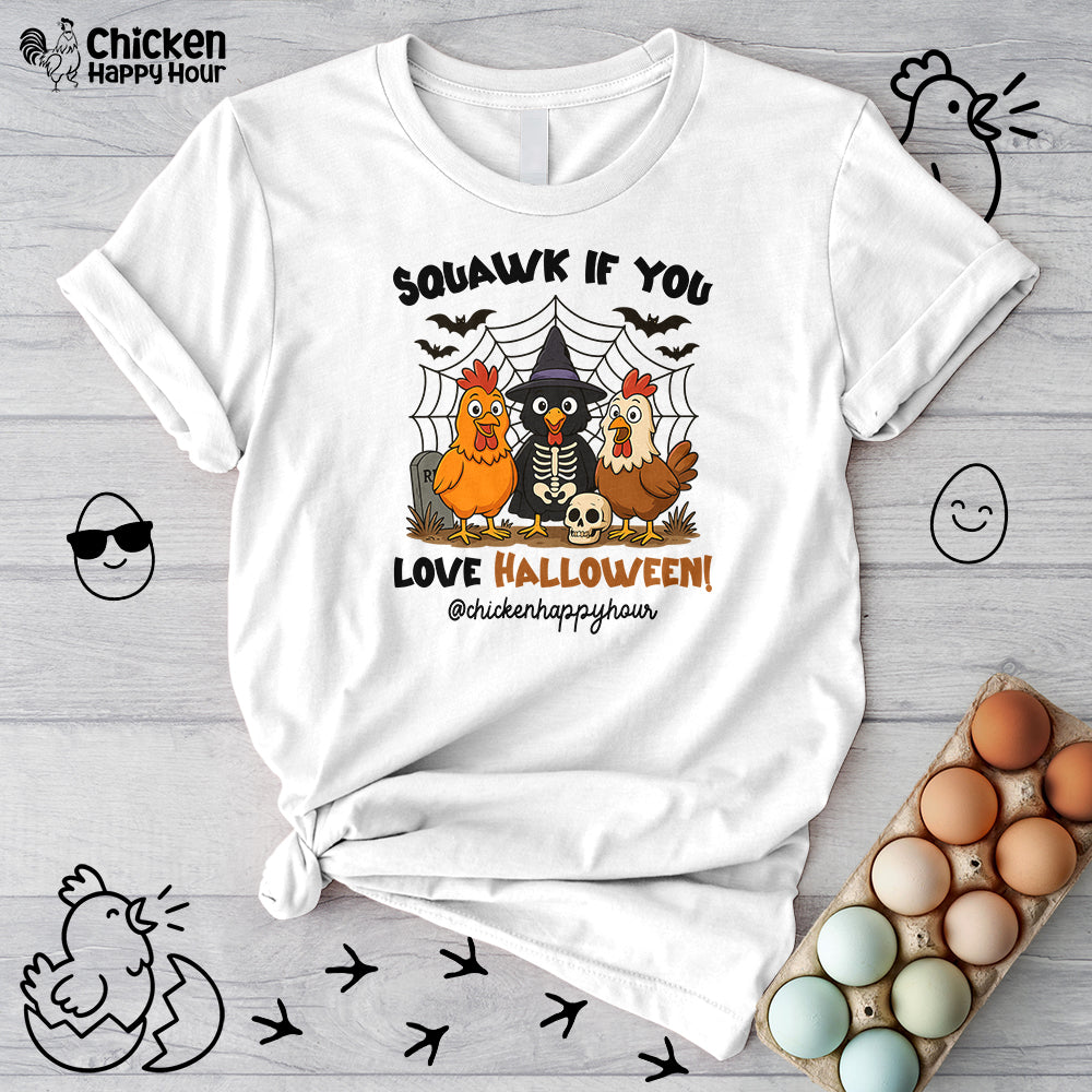 Squawk If You Love Halloween Unisex Tee